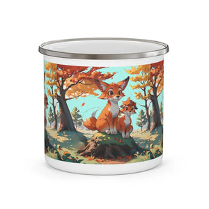 Two Foxes Enamel Camping Mug - Eco-friendly Gift - Dipaliz - Mugs