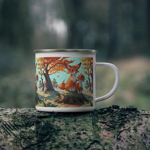 Two Foxes Enamel Camping Mug - Eco-friendly Gift - Dipaliz - Mugs