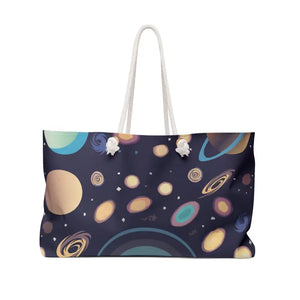 Polyester Weekender Bag Universe Print Women’s Fashion Tote Dipaliz - 24’’ × 13’’ - Bags