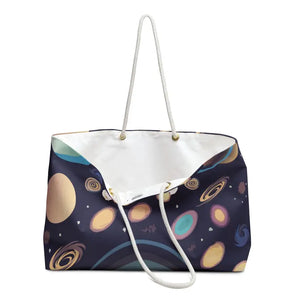 Polyester Weekender Bag Universe Print Women’s Fashion Tote Dipaliz - 24’’ × 13’’ - Bags