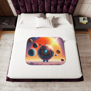 Cloud Spacecraft Sherpa Blanket - Two Colors - Dipaliz - Blankets