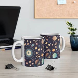 Universe in Space with Galaxies Stars and Planets 11oz - Mugs