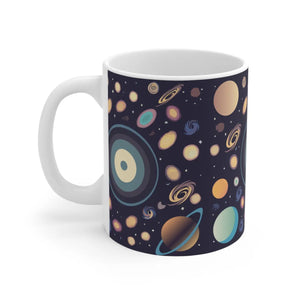 Universe in Space with Galaxies Stars and Planets 11oz - Mugs