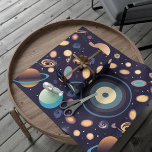 Cosmic Gift Wrap Papers - Galaxy Satin Sheets - Dipaliz - Wrapping Paper