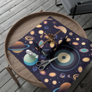 Cosmic Gift Wrap Papers - Galaxy Satin Sheets - Dipaliz - Wrapping Paper