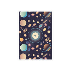 Vibrant Space Poster – Gloss Planets Print - Dipaliz - Posters Prints & Visual Artwork