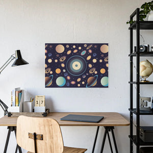 Vibrant Space Poster – Gloss Planets Print - Dipaliz - Posters Prints & Visual Artwork