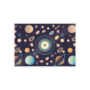 Vibrant Space Poster – Gloss Planets Print - Dipaliz - Posters Prints & Visual Artwork
