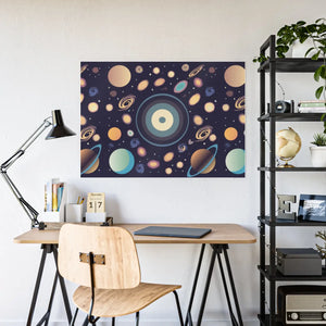 Vibrant Space Poster – Gloss Planets Print - Dipaliz - Posters Prints & Visual Artwork