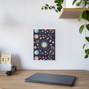 Vibrant Space Poster – Gloss Planets Print - Dipaliz - Posters Prints & Visual Artwork