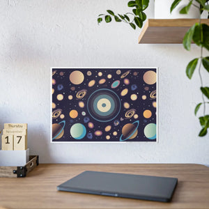 Vibrant Space Poster – Gloss Planets Print - Dipaliz - Posters Prints & Visual Artwork
