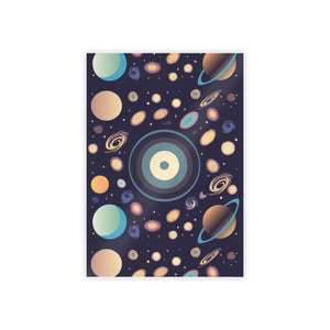 Vibrant Space Poster – Gloss Planets Print - Dipaliz - Posters Prints & Visual Artwork