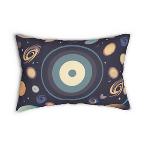 Space Lumbar Pillow - Spun Polyester Universe Design - Dipaliz - 20’’ × 14’’ - Pillows