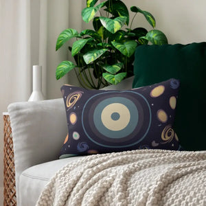 Space Lumbar Pillow - Spun Polyester Universe Design - Dipaliz - 20’’ × 14’’ - Pillows