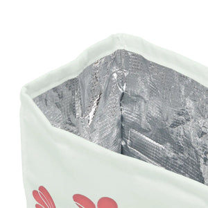 Lunch Bag - Red Flowers in a Vase Polyester Design - Dipaliz - 11.75’’ × 7.25’’ 4.75’’ - Accessories