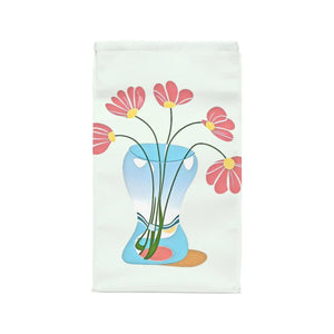 Lunch Bag - Red Flowers in a Vase Polyester Design - Dipaliz - 11.75’’ × 7.25’’ 4.75’’ - Accessories