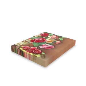 Elegant Blank Greeting Cards Rose Vase Cardstock - Dipaliz - & Note
