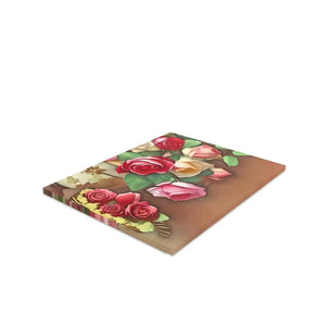 Elegant Blank Greeting Cards Rose Vase Cardstock - Dipaliz - & Note