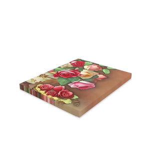 Elegant Blank Greeting Cards Rose Vase Cardstock - Dipaliz - & Note