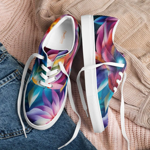 Vibrant Women’s Canvas Shoes - Color Flowers - Dipaliz - Sneakers