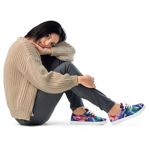 Vibrant Women’s Canvas Shoes - Color Flowers - Dipaliz - Sneakers