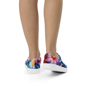 Vibrant Women’s Canvas Shoes - Color Flowers - Dipaliz - Sneakers