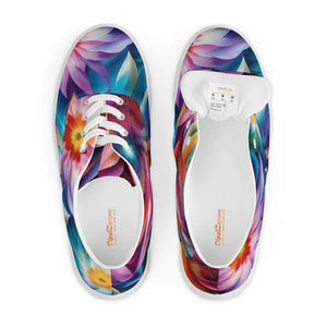 Vibrant Women’s Canvas Shoes - Color Flowers - Dipaliz - Sneakers