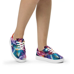 Vibrant Women’s Canvas Shoes - Color Flowers - Dipaliz - Sneakers