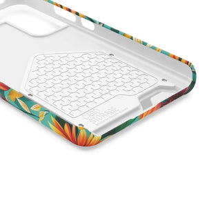 Vibrant Flowers Phone Case - Protective Card Holder - Dipaliz - Mobile Cases