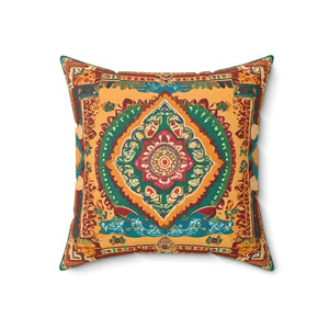 Vibrant Indian Pattern – Spun Polyester Square - Dipaliz - Throw Pillows