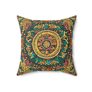 Vibrant Indian Pattern – Spun Polyester Square - Dipaliz - Pillows