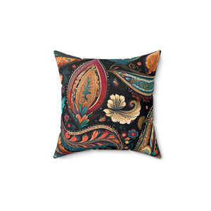 Vibrant Paisley Pattern Throw Pillow – Polyester - Dipaliz - Pillows
