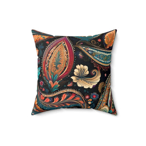 Vibrant Paisley Pattern Throw Pillow – Polyester - Dipaliz - Pillows