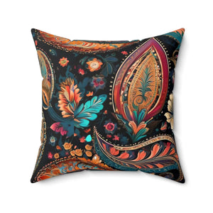 Vibrant Paisley Pattern Throw Pillow – Polyester - Dipaliz - Pillows