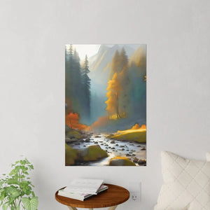 Vibrant Wall Decals - Durable Polyester River Woods - Dipaliz - Home Decor