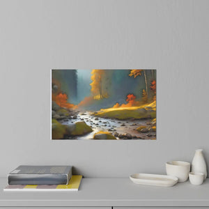 Vibrant Wall Decals - Durable Polyester River Woods - Dipaliz - Home Decor