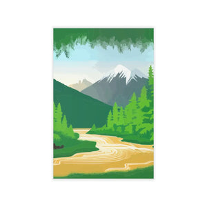 Modern Mountain Wall Decals - Durable Polyester - Dipaliz - Home Decor