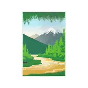 Modern Mountain Wall Decals - Durable Polyester - Dipaliz - Home Decor