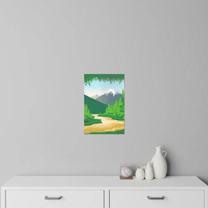 Modern Mountain Wall Decals - Durable Polyester - Dipaliz - Home Decor