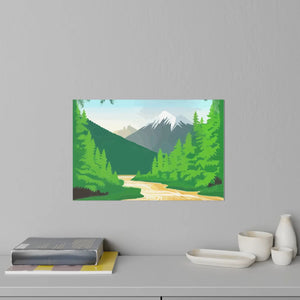 Modern Mountain Wall Decals - Durable Polyester - Dipaliz - Home Decor