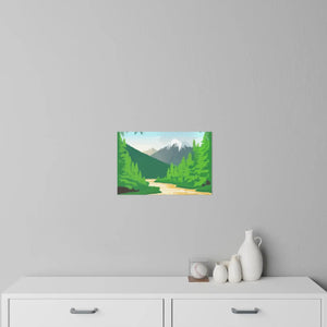 Modern Mountain Wall Decals - Durable Polyester - Dipaliz - Home Decor