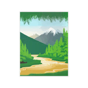 Modern Mountain Wall Decals - Durable Polyester - Dipaliz - Home Decor