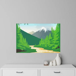 Modern Mountain Wall Decals - Durable Polyester - Dipaliz - Home Decor