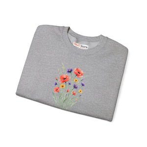 Dipaliz Watercolor Bouquet Sweatshirt Soft Cotton - Sweatshirts