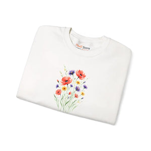 Dipaliz Watercolor Bouquet Sweatshirt Soft Cotton - Sweatshirts