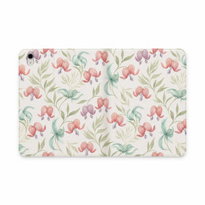 Dipaliz Watercolor Tablet Folio Pink Floral Vegan Leather - Computer Accessories