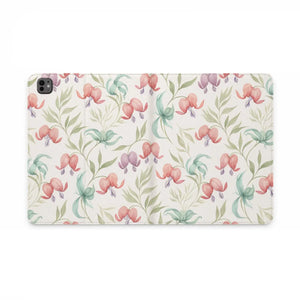 Dipaliz Watercolor Tablet Folio Pink Floral Vegan Leather - Computer Accessories