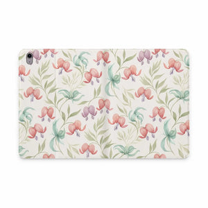 Dipaliz Watercolor Tablet Folio Pink Floral Vegan Leather - Computer Accessories
