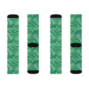 Bold Wavy Abstract Pattern Socks - Women’s Fashion - Dipaliz