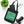 Vibrant Canvas Tote Bag - Avy Pattern on Green - Dipaliz - Bags